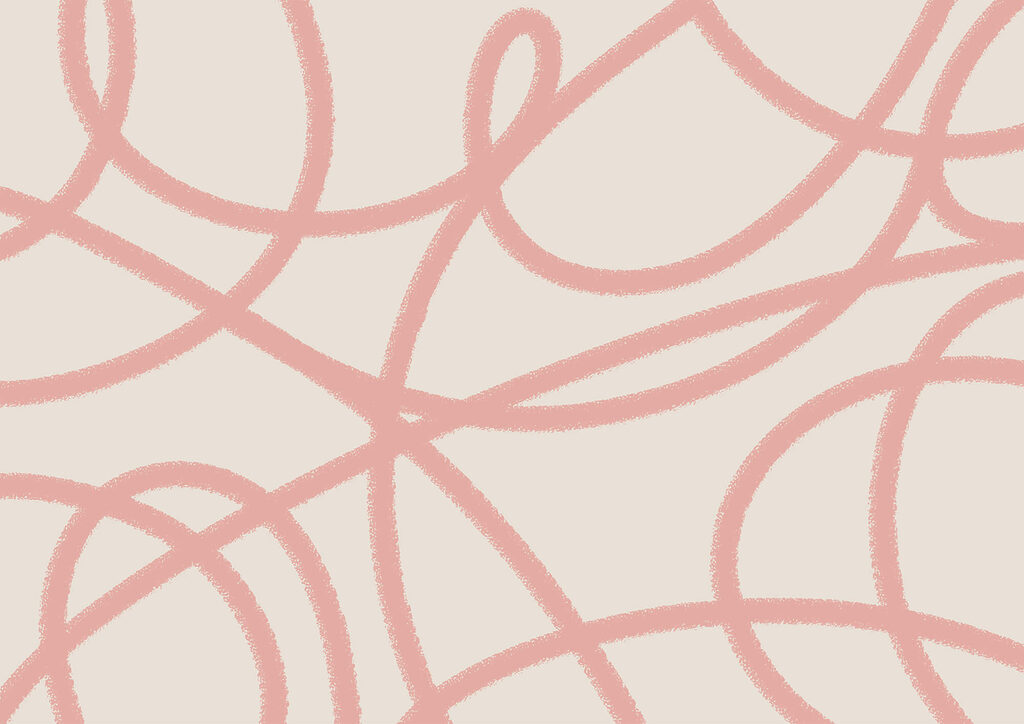 Anelli rosa intrecciati — design completo