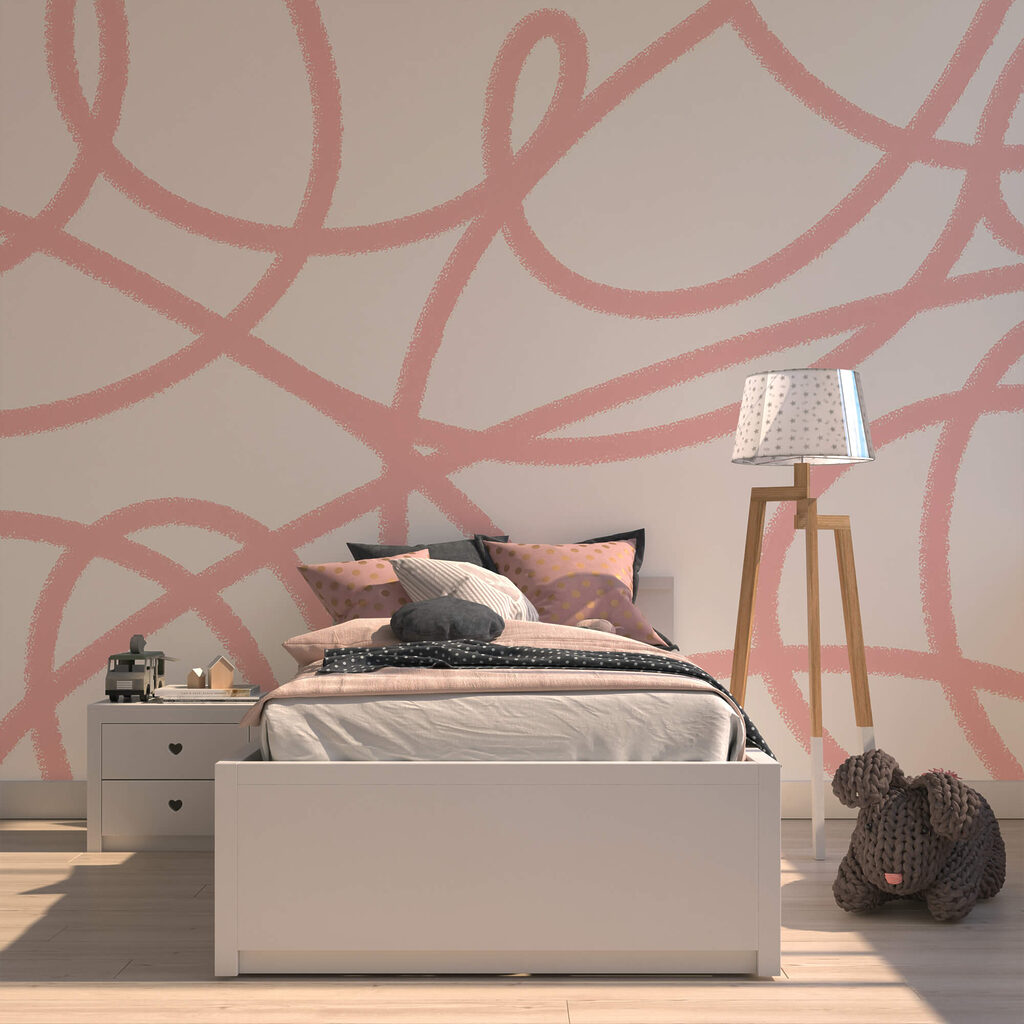 Anelli rosa intrecciati — ambiente 3