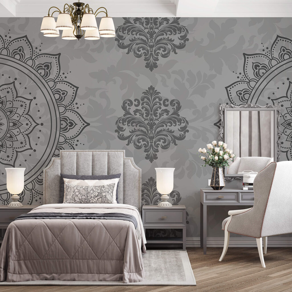 Ornamenti in grigio fine — ambiente 1