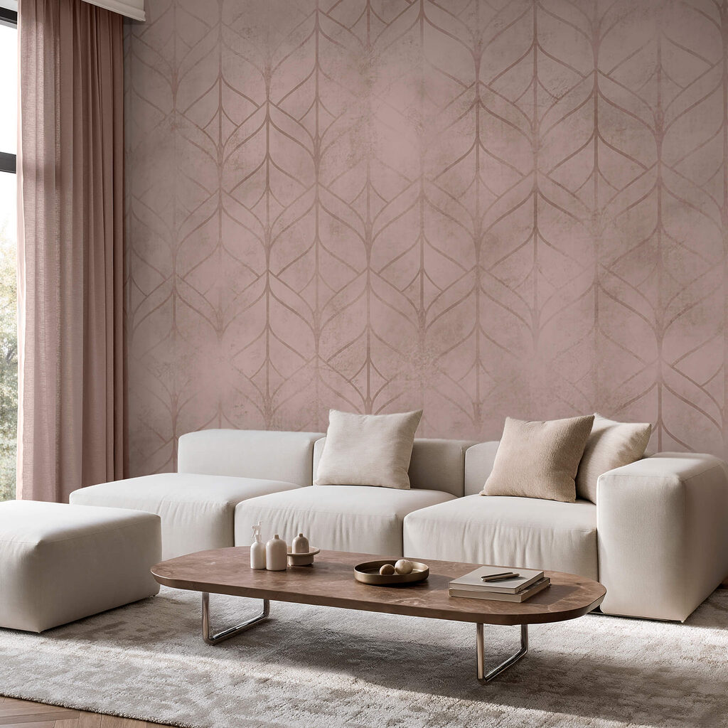 Geometrie sottili su beige — ambiente 2