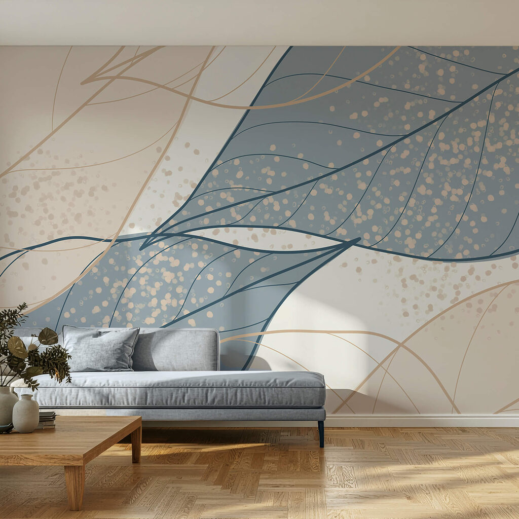 Foglie blu punteggiate — ambiente 1
