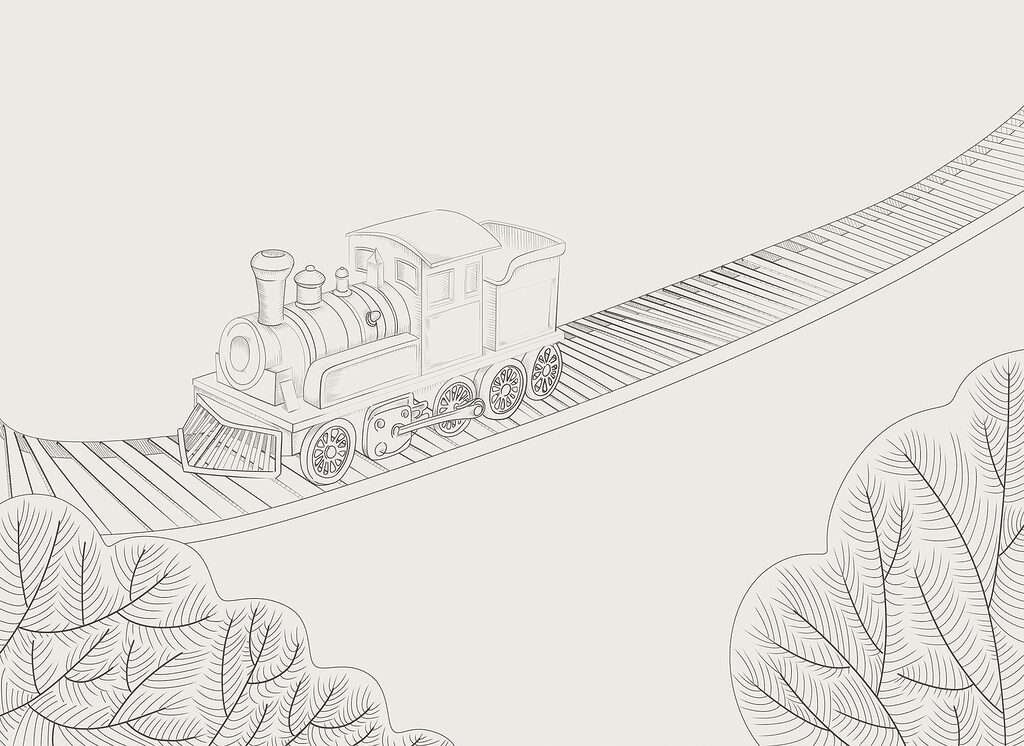 Trenino sul ponte — design completo
