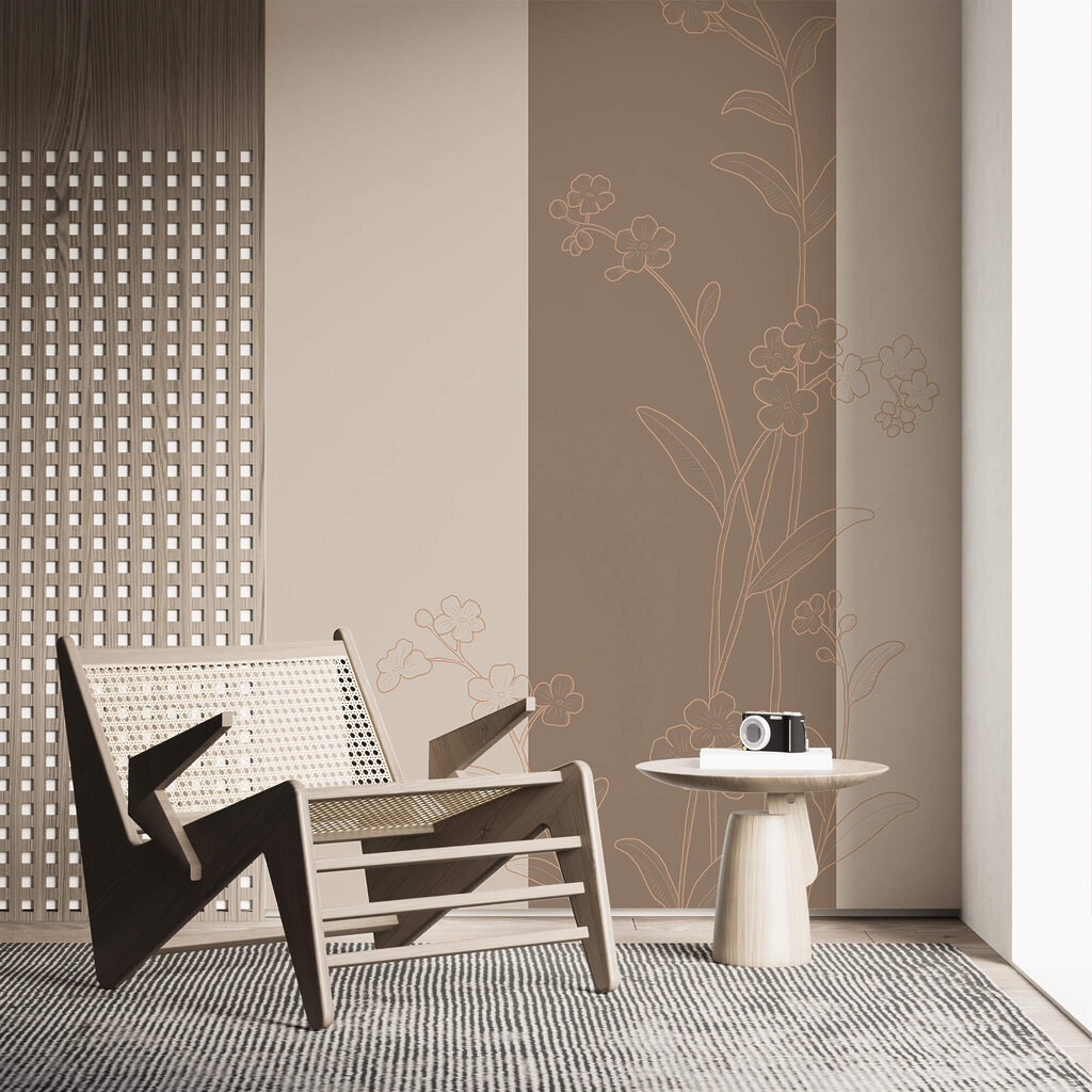 Striscia e fiori sottili — ambiente 1