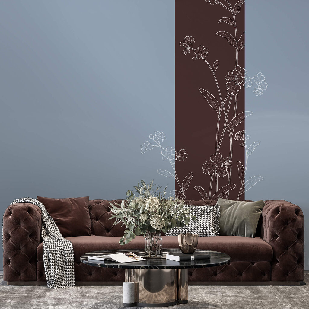 Striscia e fiori sottili — ambiente 1
