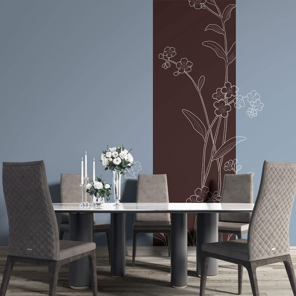Striscia e fiori sottili — ambiente 2