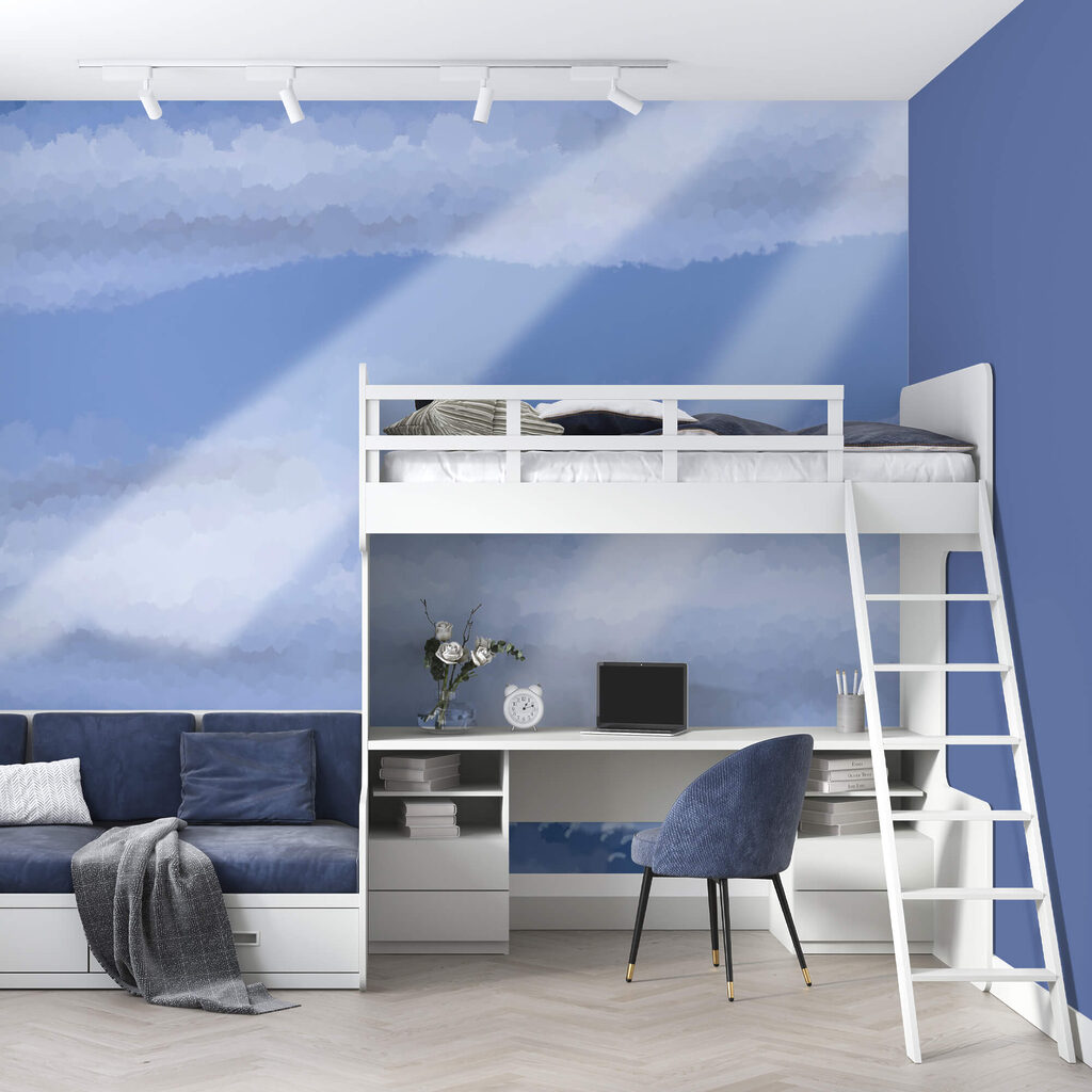 Raggi di luce diagonali — ambiente 1