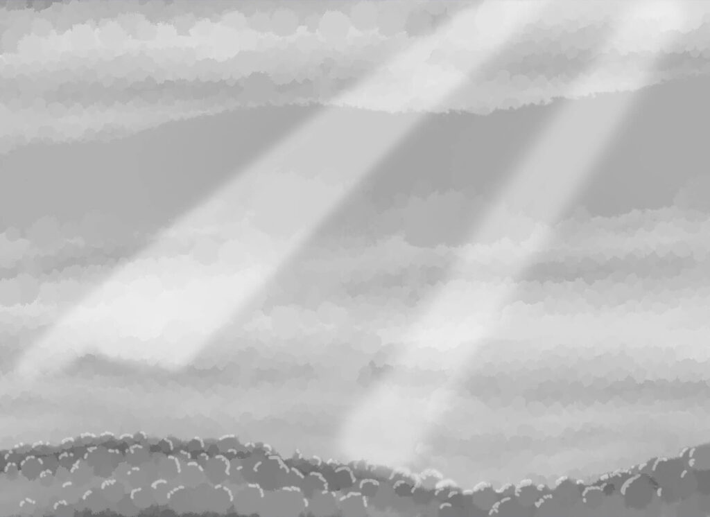 Raggi di luce diagonali — design completo