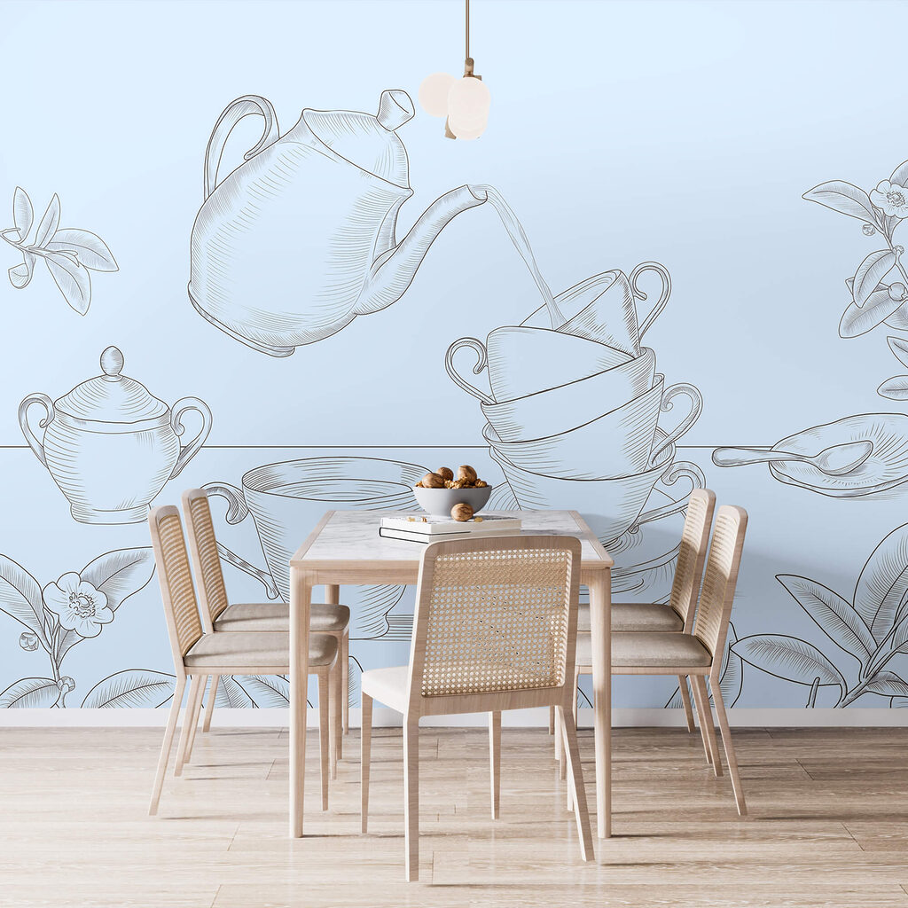 Teiera tra le foglie — ambiente 1