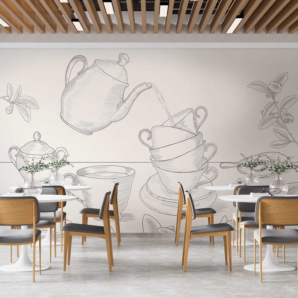 Teiera tra le foglie — ambiente 2