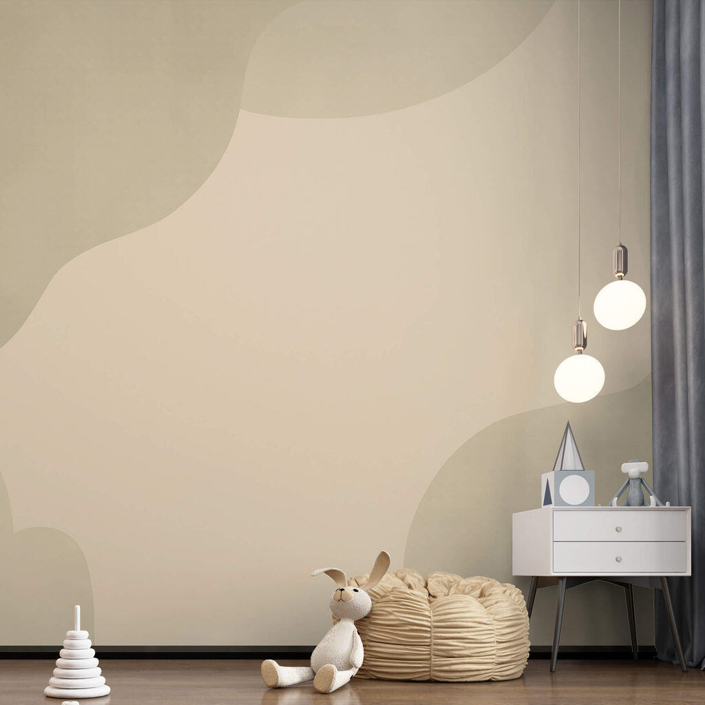 Forme arrotondate color sabbia — ambiente 1