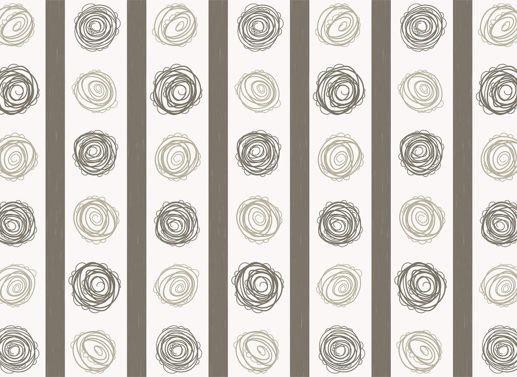 Spirali tra strisce dritte — design completo