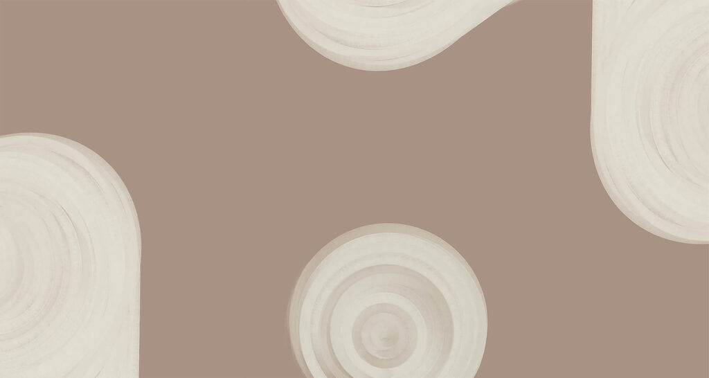 Cerchi chiari su grigio — design completo