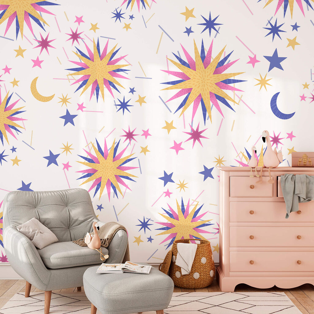 Stelle colorate e lune — ambiente 2