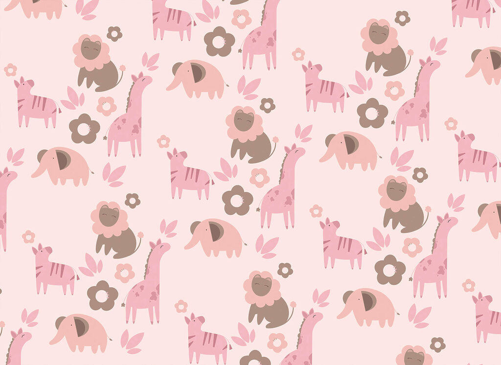 Piccoli animali tra fiori — design completo