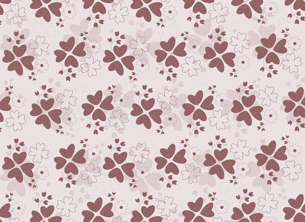 Fiorellini rosa che cadono — design completo