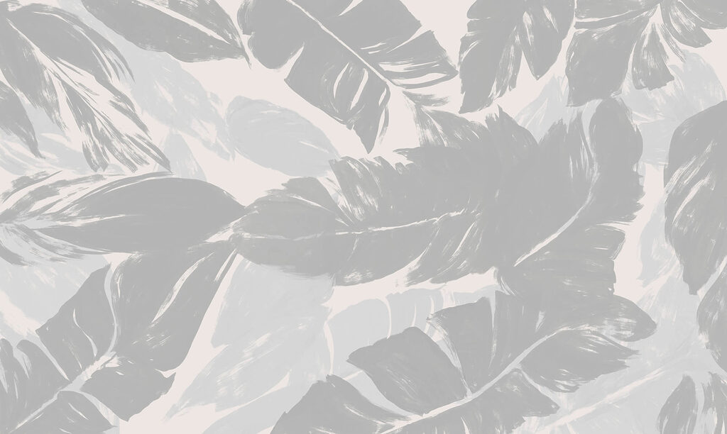 Ampie foglie grigio chiaro — design completo