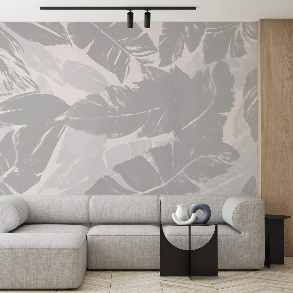 Ampie foglie grigio chiaro — ambiente 3