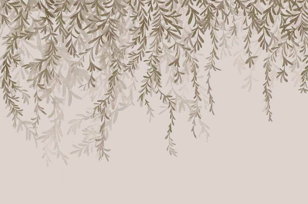 Foglie sottili che scendono — design completo