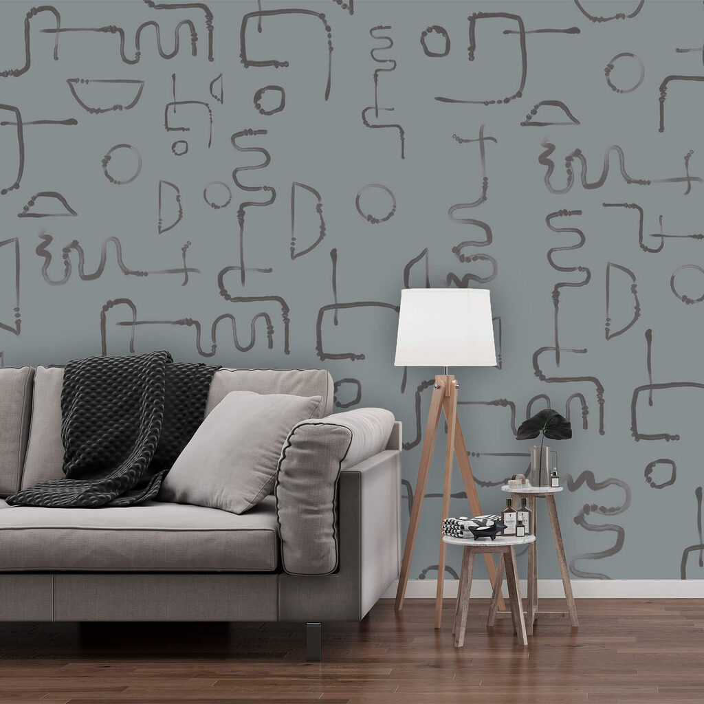 Linee sciolte in grigio — ambiente 2