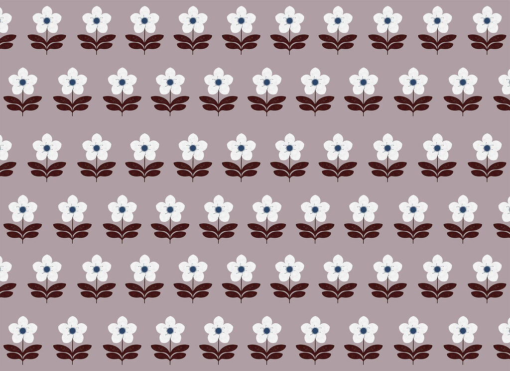 Fiori in piccole file — design completo