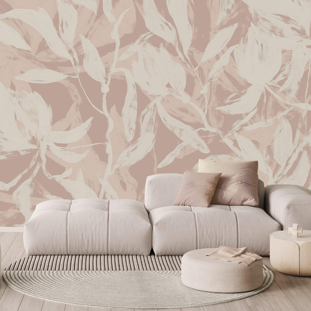 Foglie chiare su bruno — ambiente 2