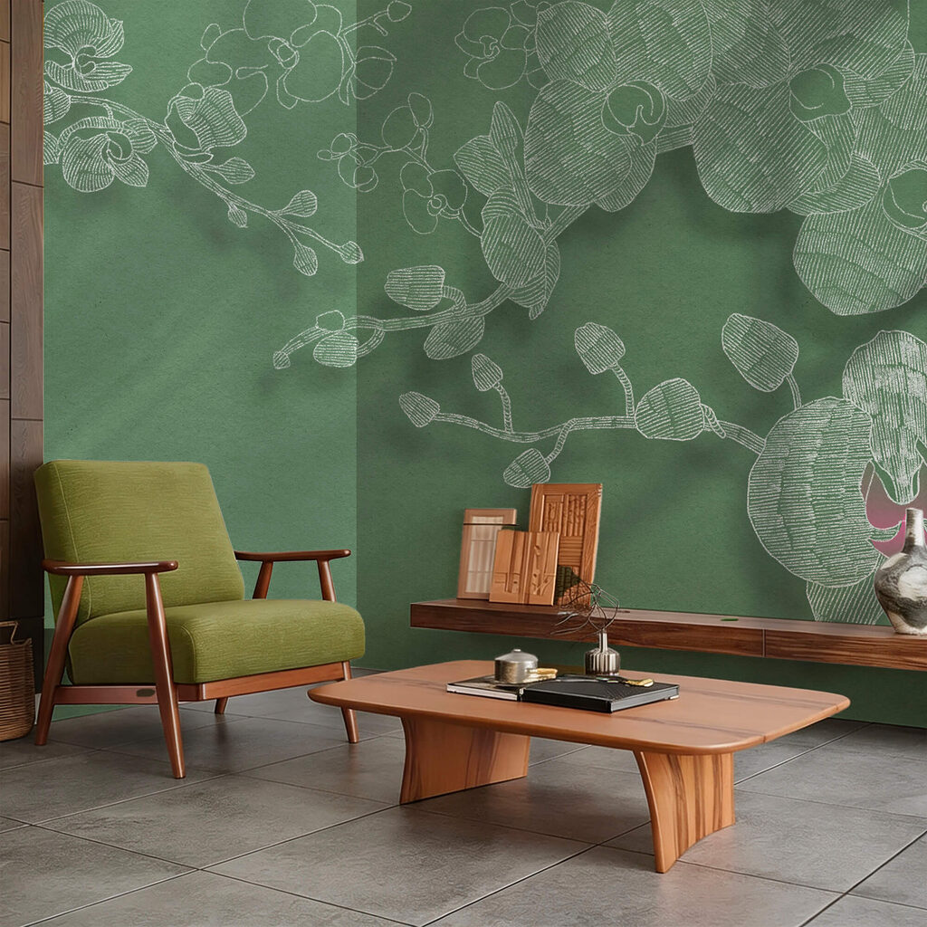 Orchidee in linee verdi — ambiente 3