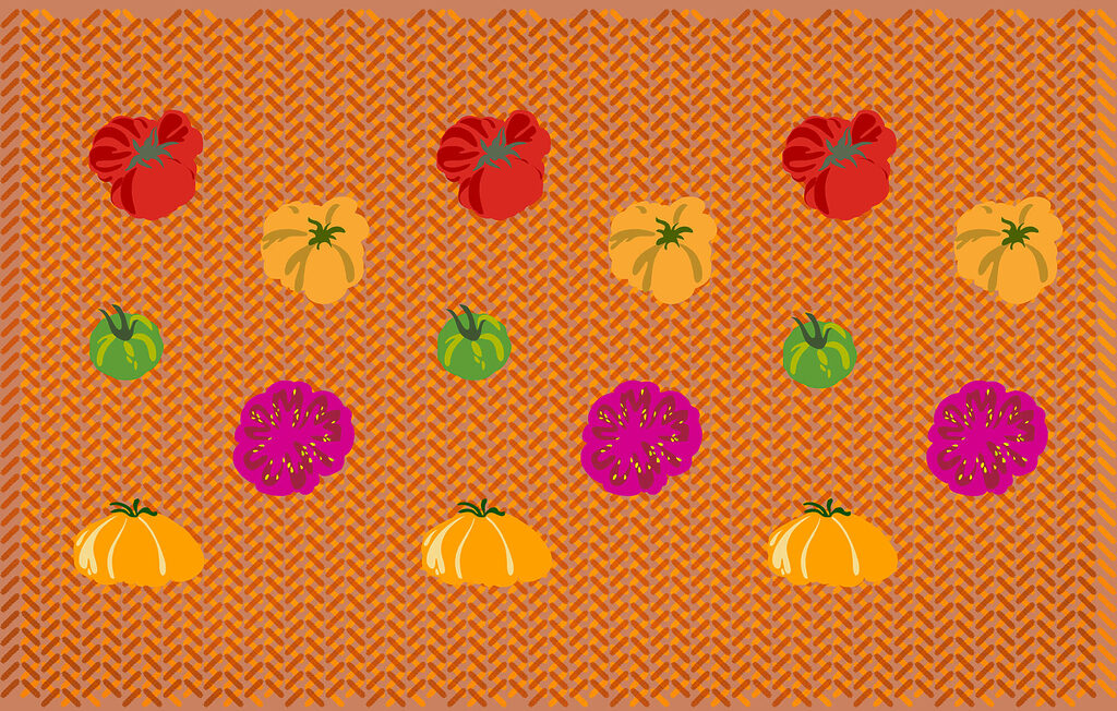 Zucche su zigzag — design completo