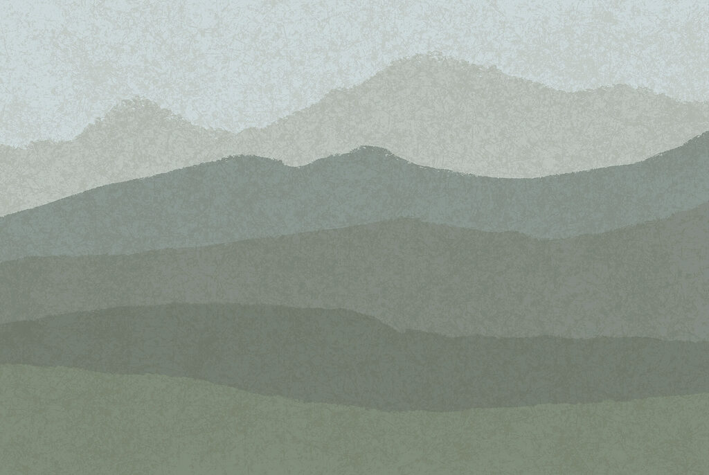 Montagne a strati verdi — design completo