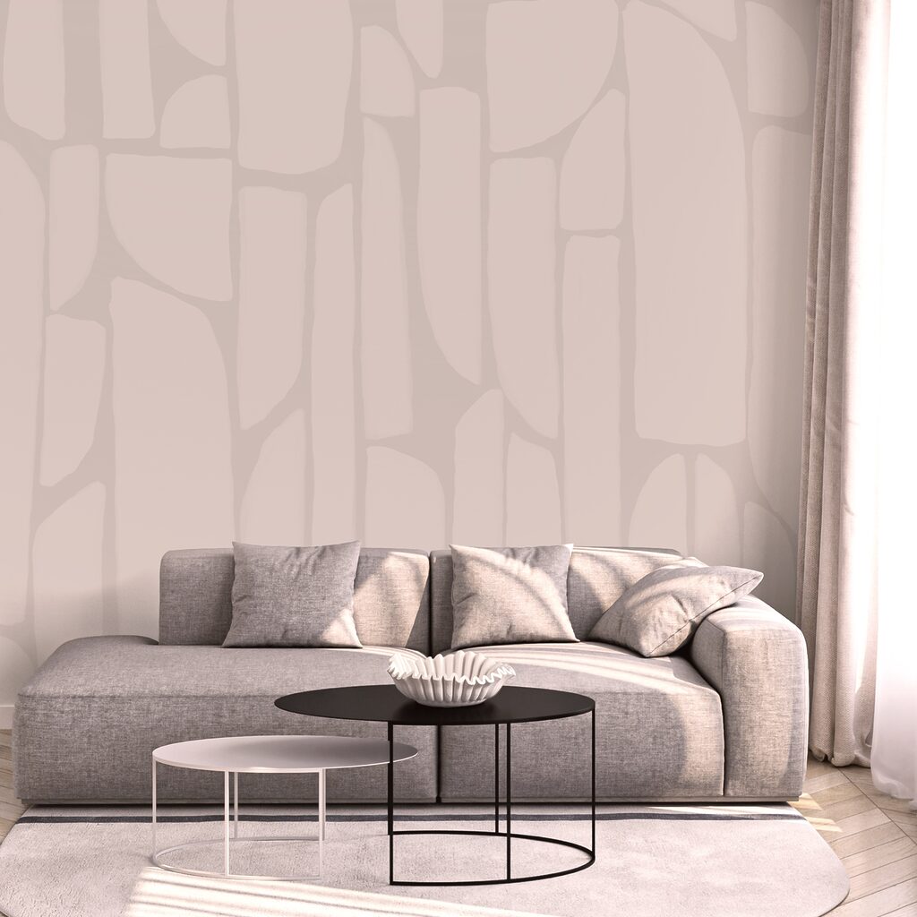 Mosaico rosa arrotondato — ambiente 2