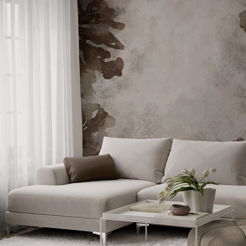 Foglie scure nella foschia — ambiente 3