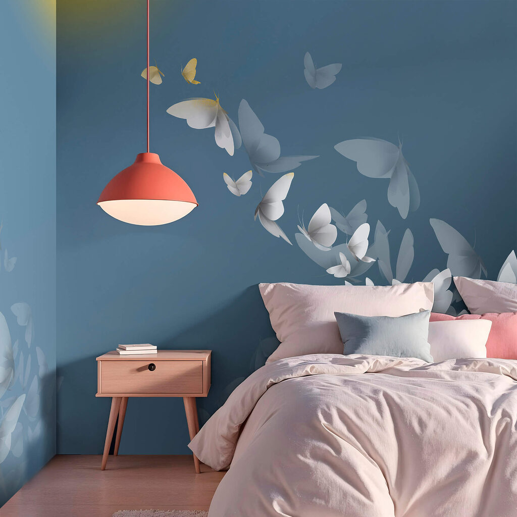 Farfalle bianche nel blu — ambiente 2