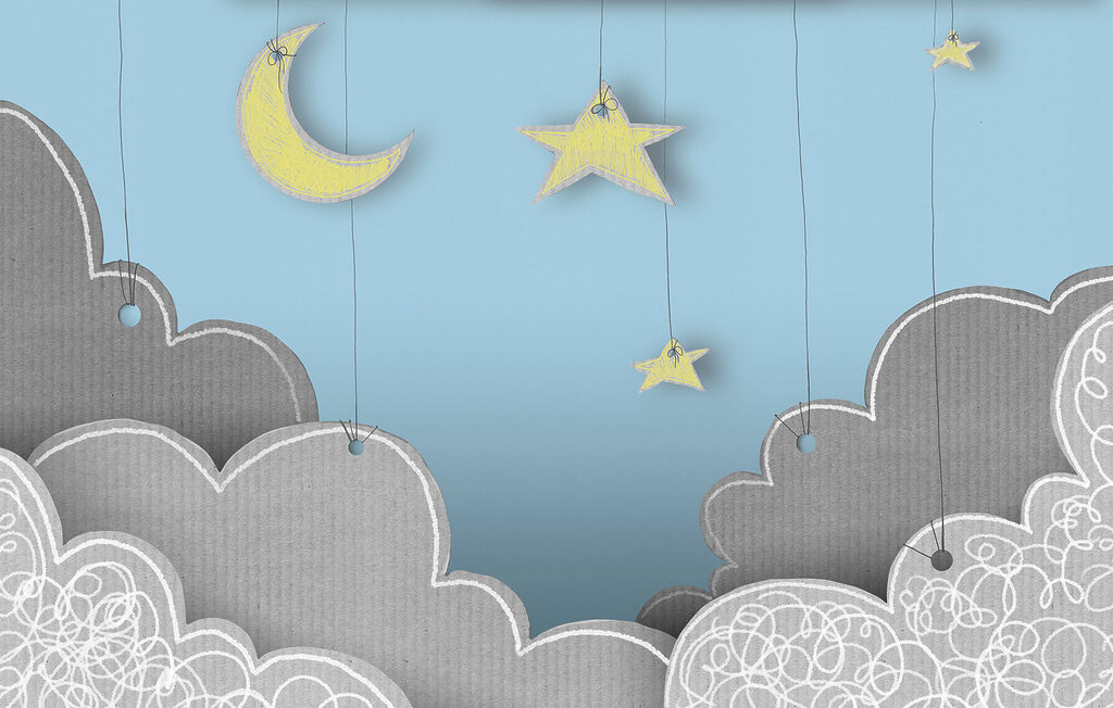 Luna e stelle sospese — design completo