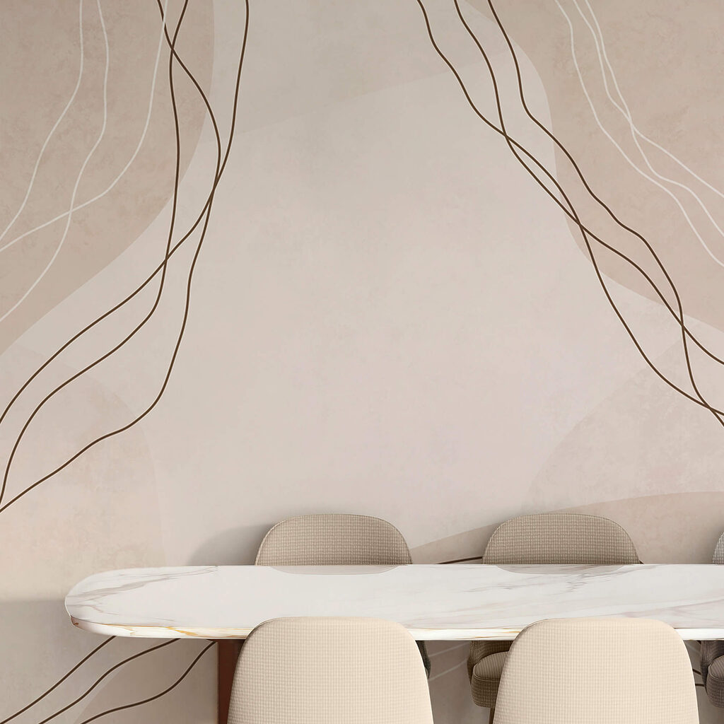 Linee sottili ondulate in un ambiente