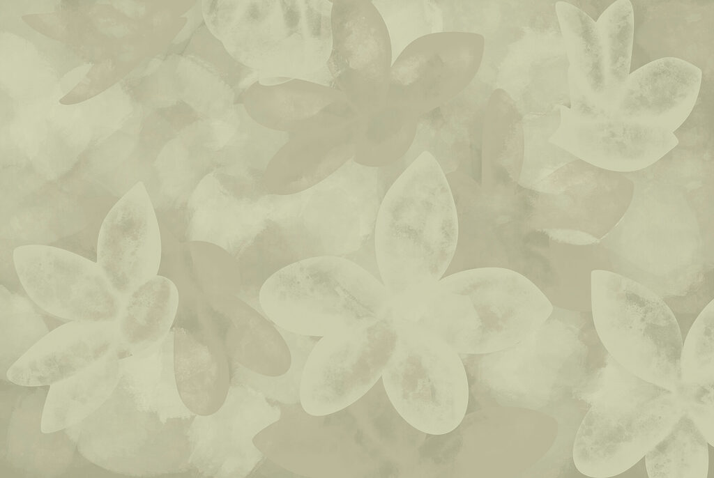 Fiori verdi trasparenti — design completo
