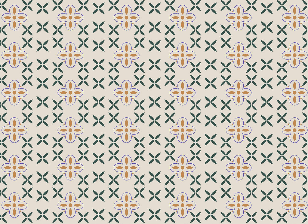 Fiorellini tra croci — design completo