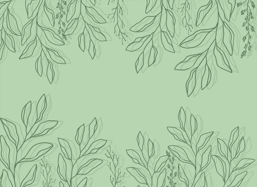 Rametti incorniciano il verde — design completo