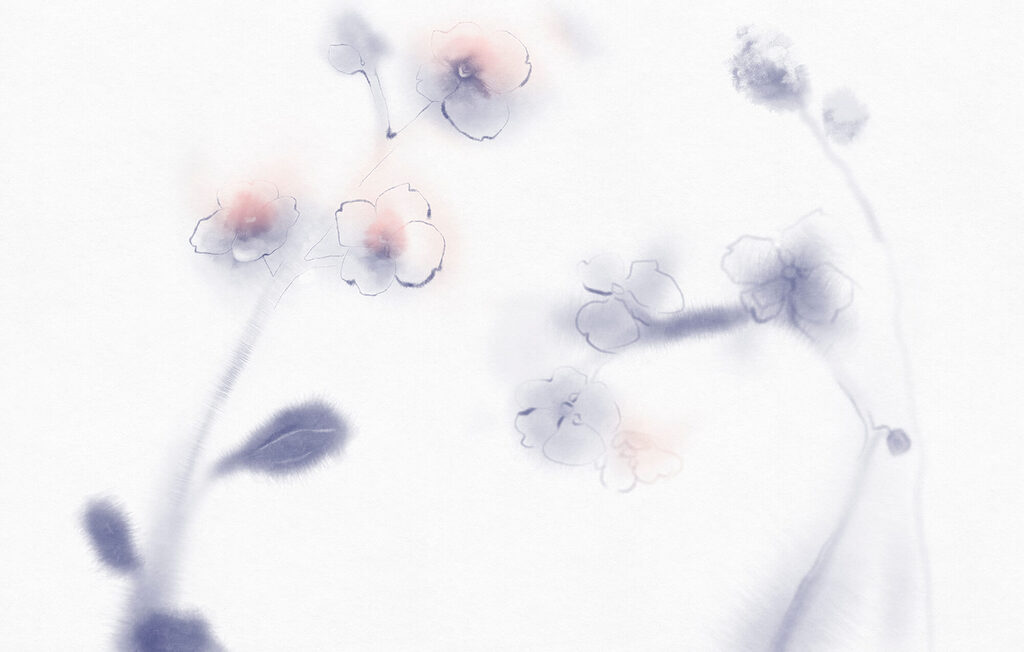 Fiori in acquerello pallido — design completo