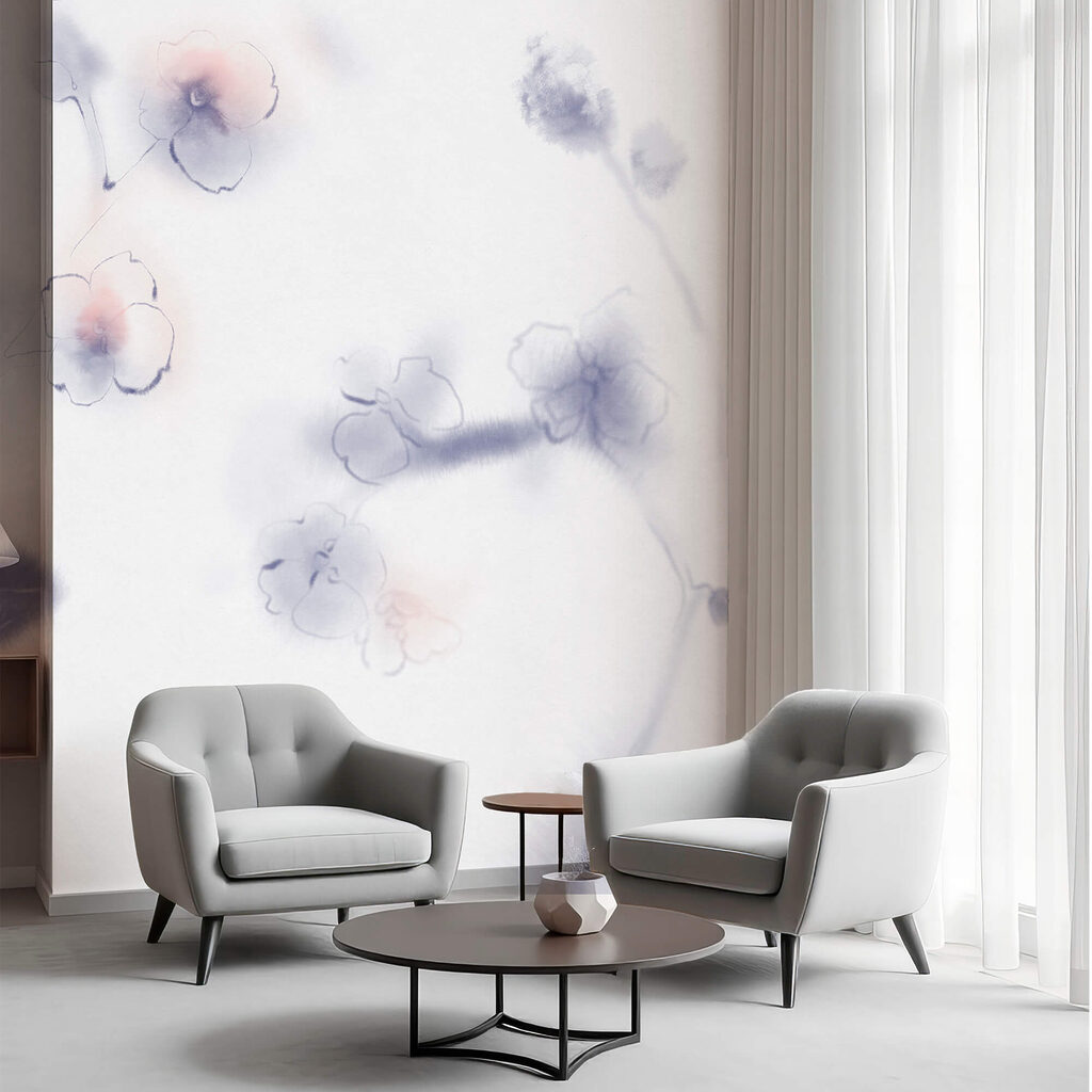 Fiori in acquerello pallido — ambiente 1