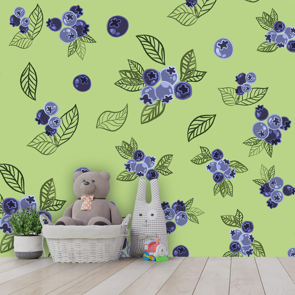 Bacche blu su verde — ambiente 2