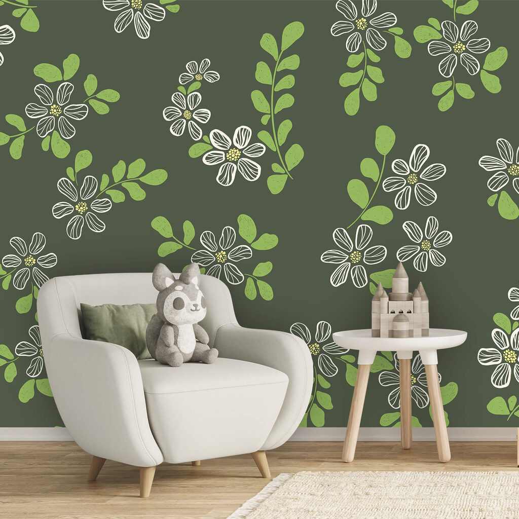 Fiorellini e foglie verdi — ambiente 2
