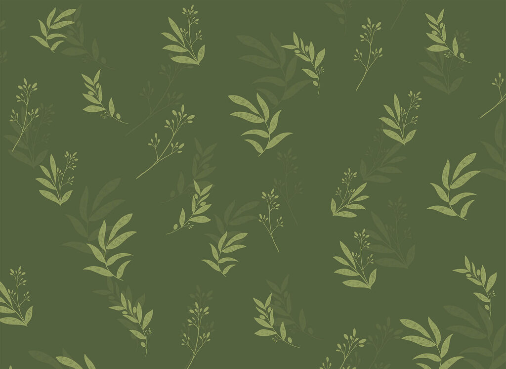 Rametti su verde bosco — design completo