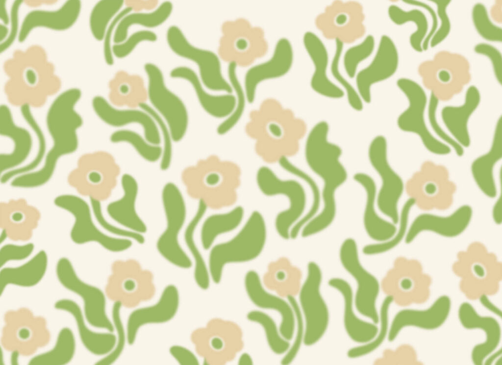 Fiori con steli ondulati — design completo