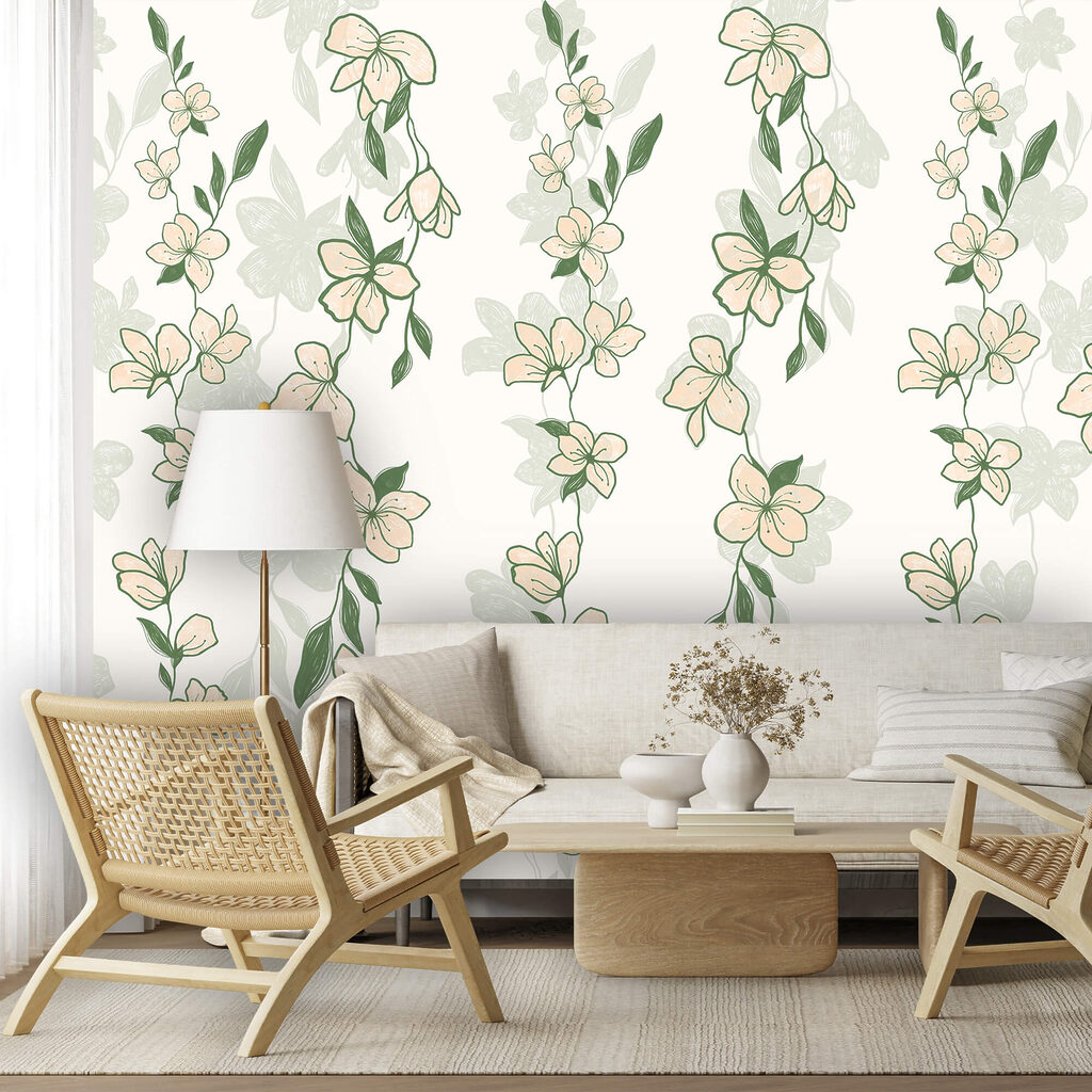 Tralci di fiori verdi — ambiente 1