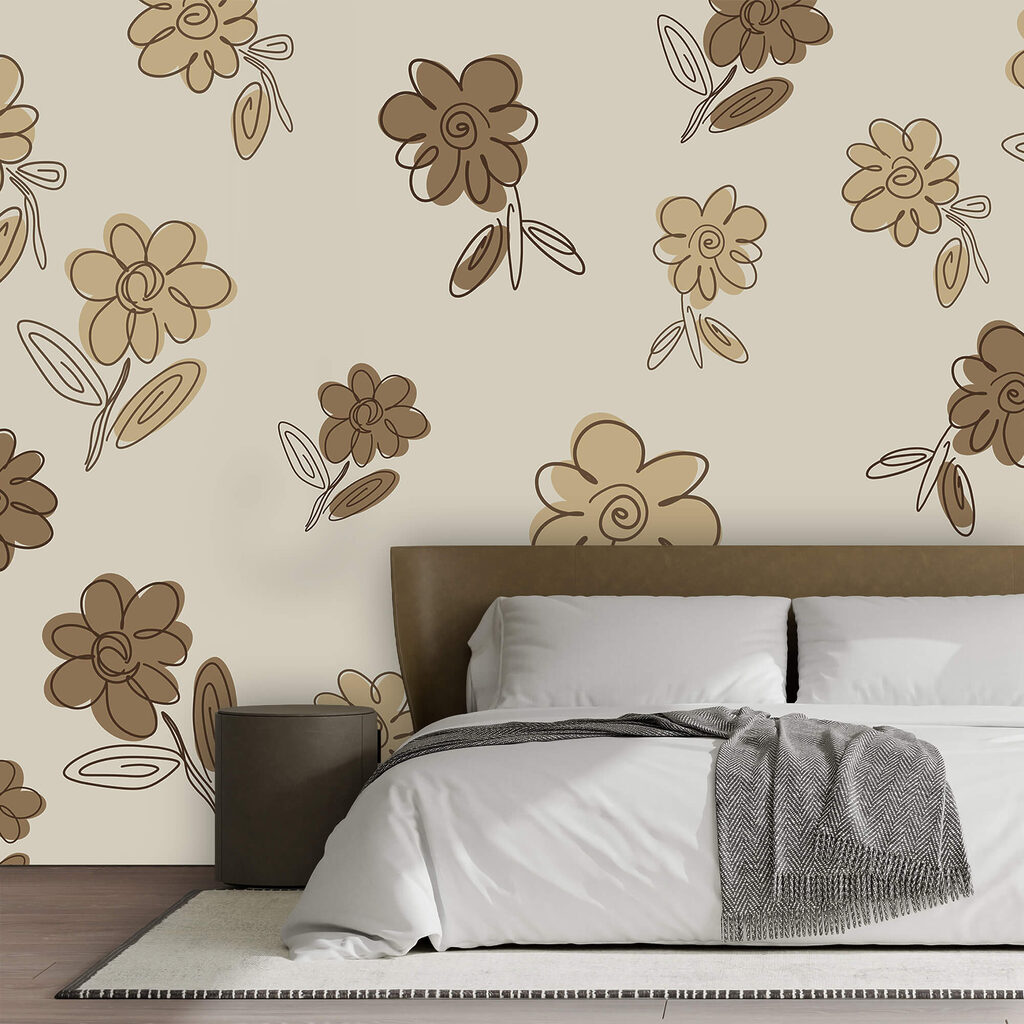 Fiori bruni a spirale — ambiente 1