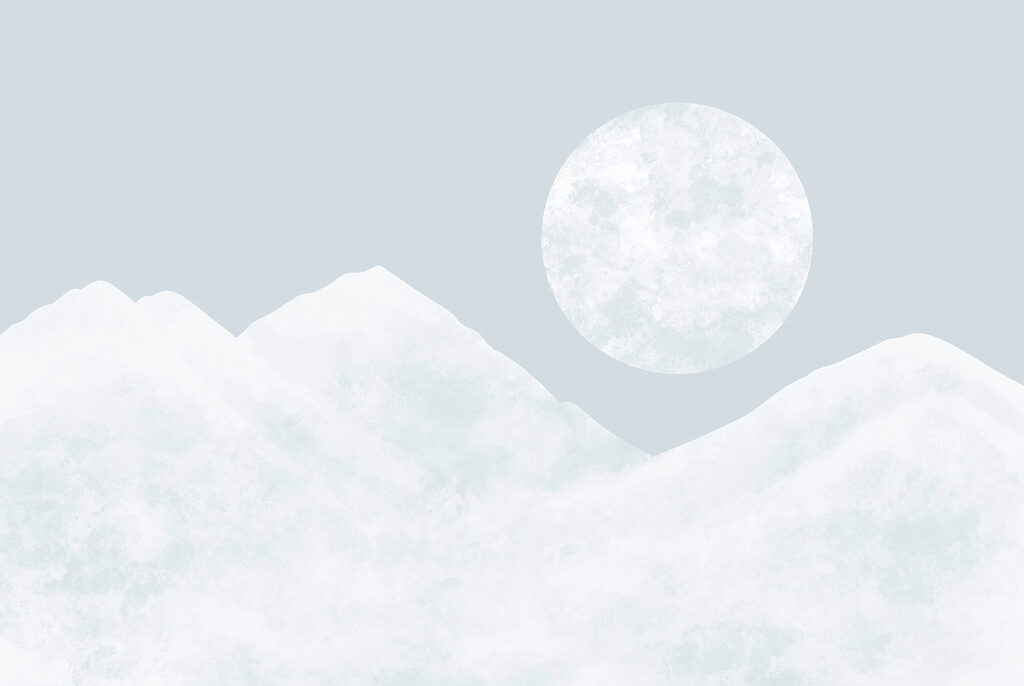 Luna piena sui monti — design completo