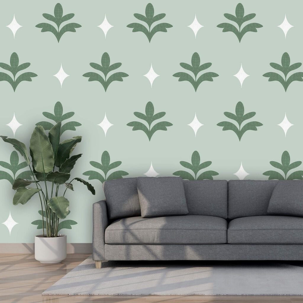 Foglie verdi tra stelle — ambiente 1