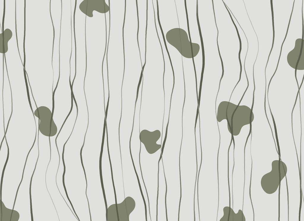 Linee sottili con macchie — design completo