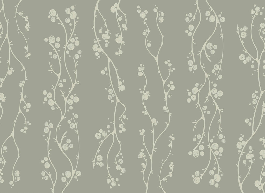 Rametti con piccole bacche — design completo