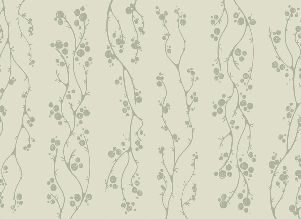 Rametti con piccole bacche — design completo