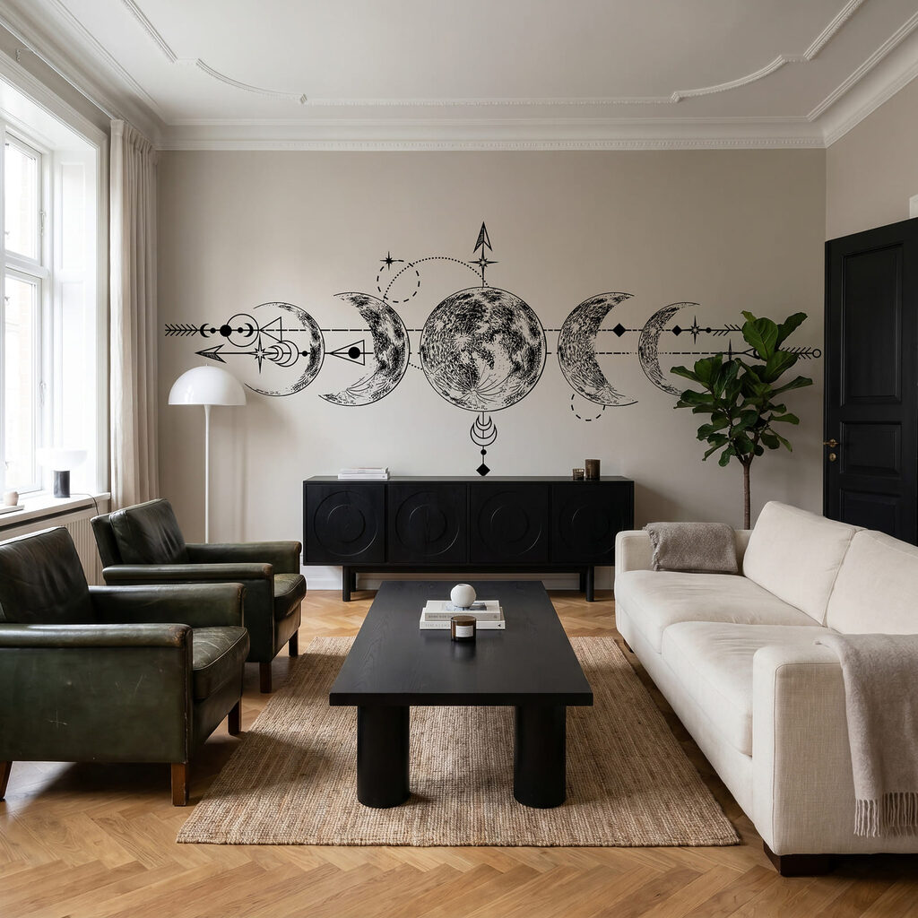 Fasi lunari con frecce — ambiente 1